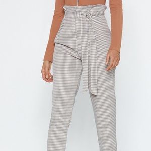 Nasty Gal paper bag pants